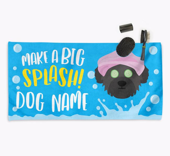 Personalised 'Make a BIG Splash' Towel for your {breedCommonName}